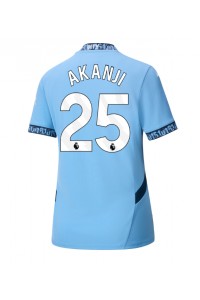 Fotbalové Dres Manchester City Manuel Akanji #25 Dámské Domácí Oblečení 2024-25 Krátký Rukáv